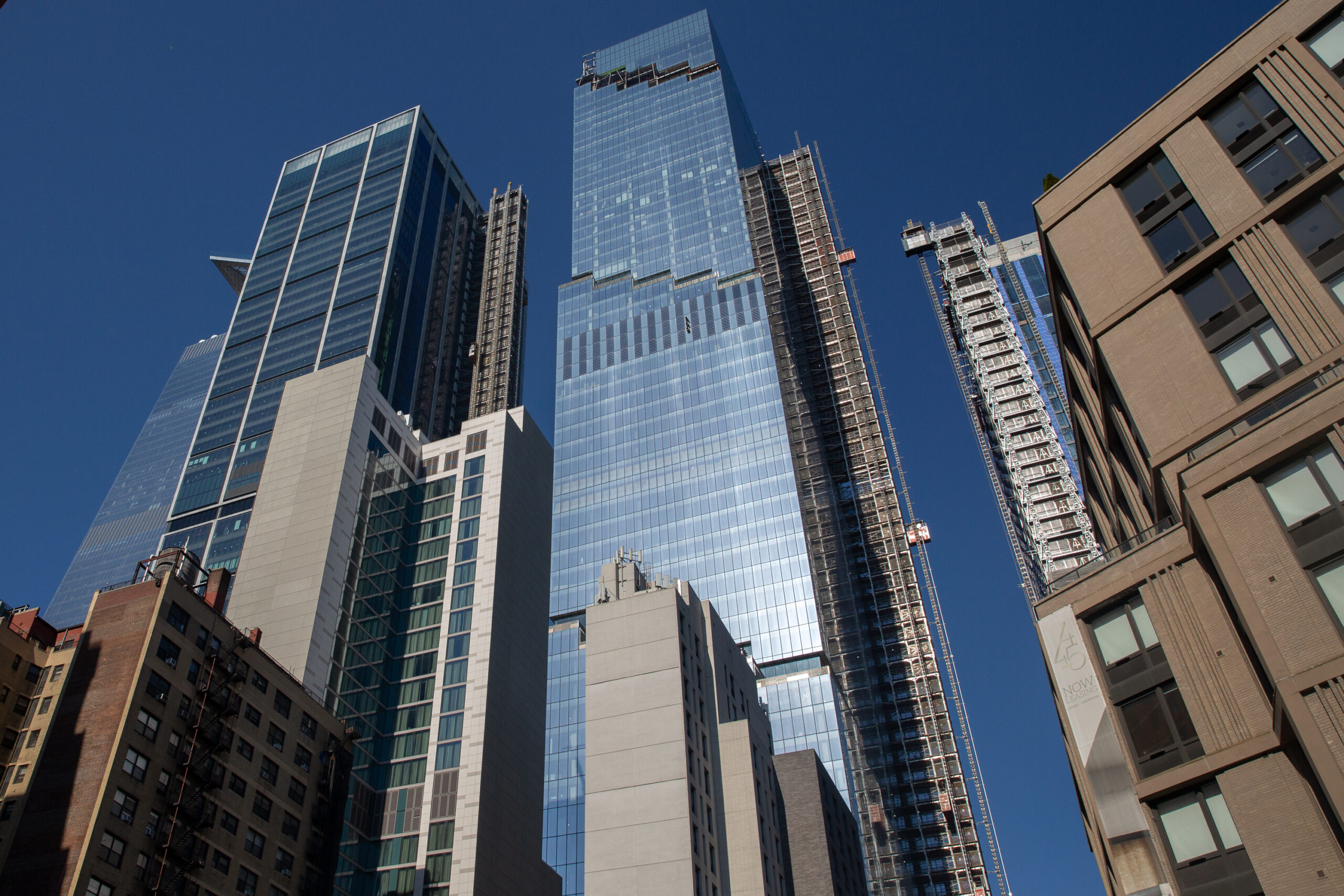 Construction continued at the Hudson Yards development in Manhattan, March 16, 2022.