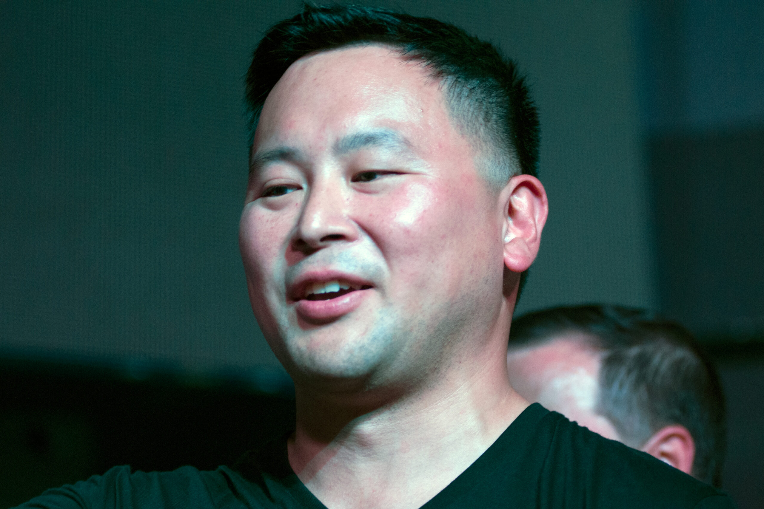 State Assemblymember Ron Kim (D-Queens) attends Queens District Attorney candidate Tiffany Cabán’s election night party, June 25, 2019.
