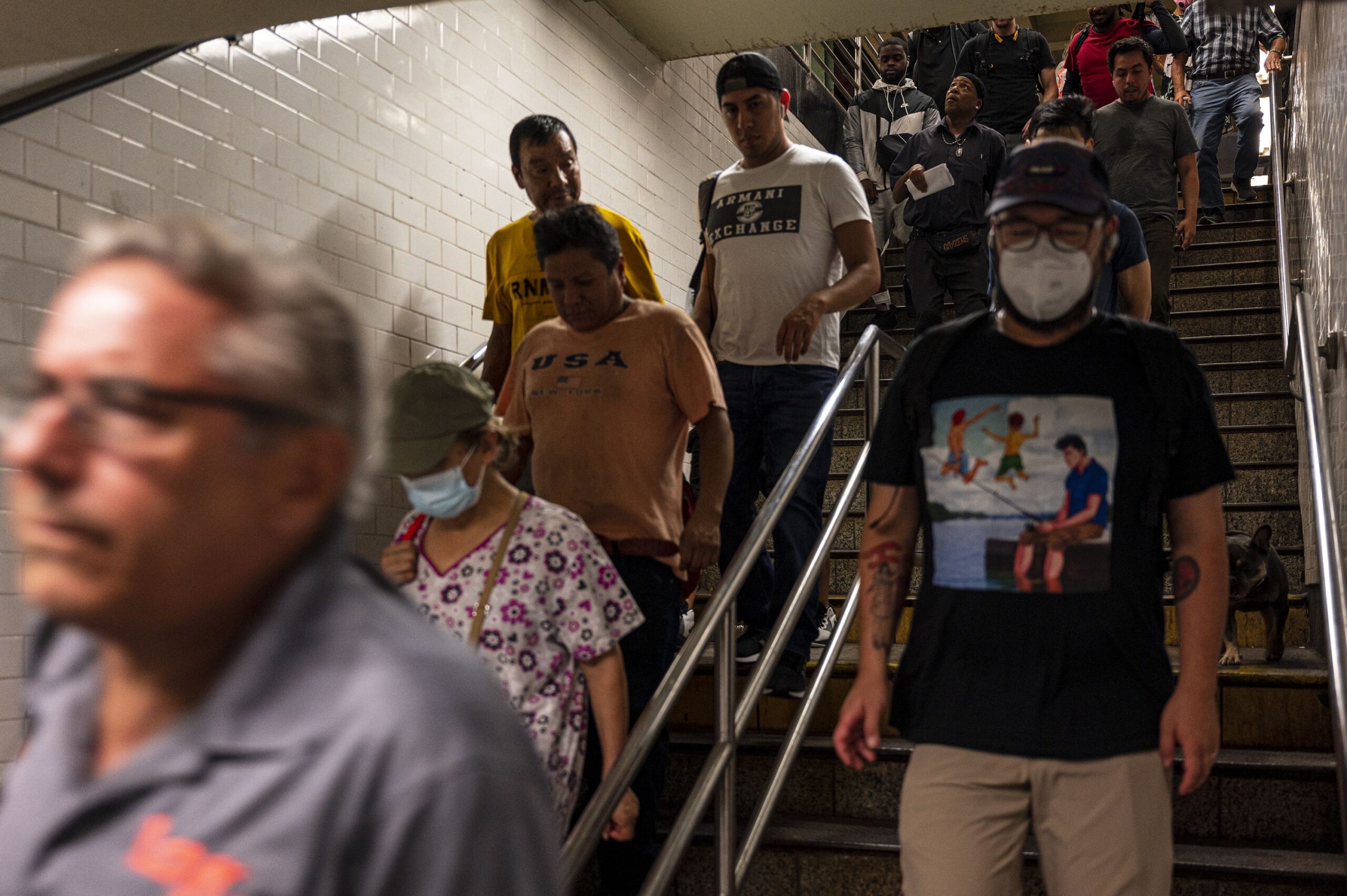 The ripple effects of congestion pricing could affect how riders move through subway stations like Times Square, shown here this week. 