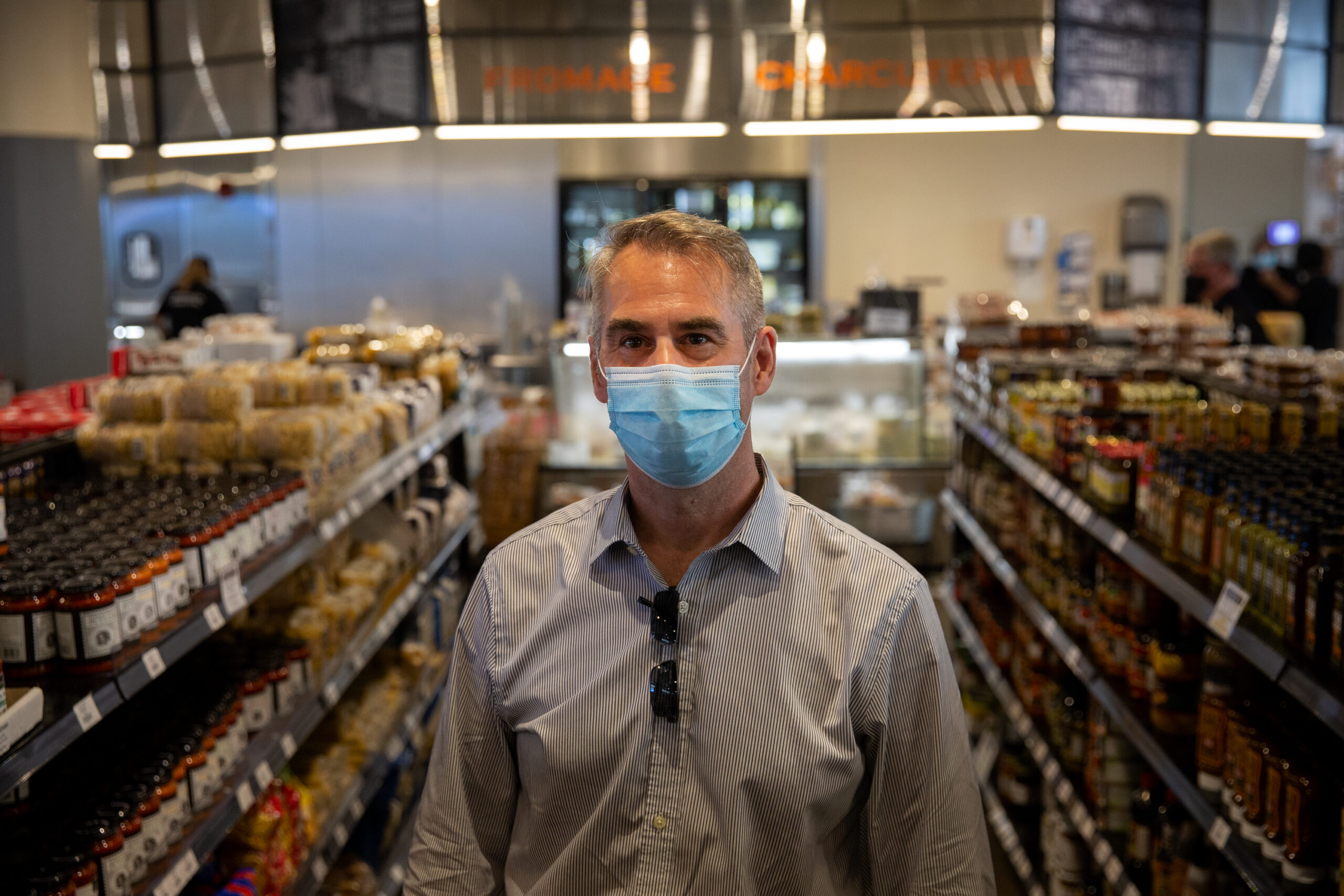 Sahadi’s managing director Pat Whelan, Sept. 10, 2020.