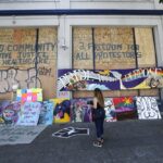 Trump crowd, protesters verbally clash ahead of rally