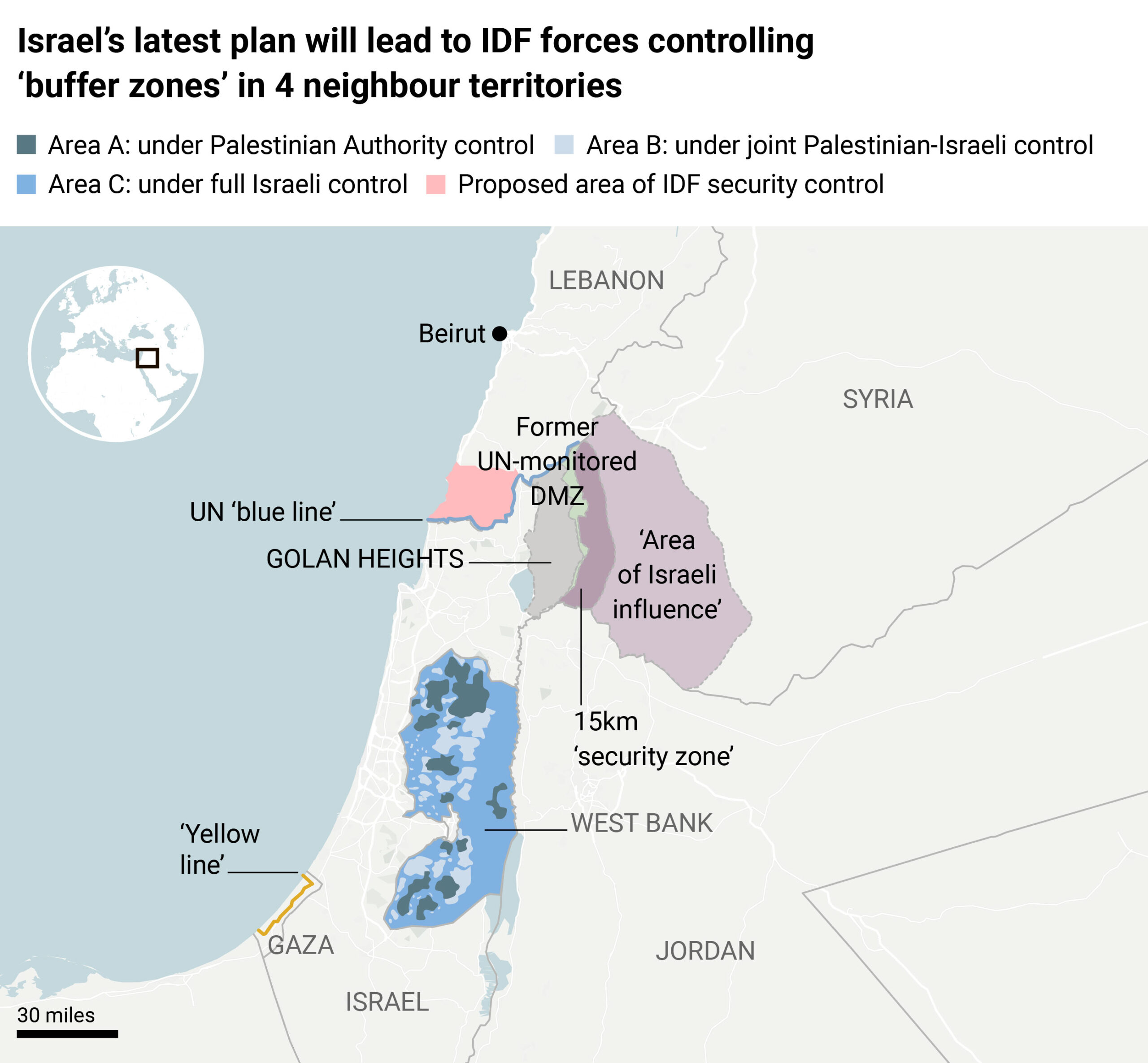 map of IDF deployments