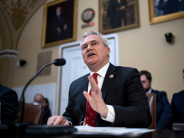 House Oversight and Accountability Committee Chairman James Comer, R-Ky., testifies in the House Rules Committee as he advances a GOP effort to disapprove of action by the District of Columbia Council on a local voting rights act and a criminal code revision, at the Capitol in Washington, Monday, Feb. 6, 2023. (AP Photo/J. Scott Applewhite)