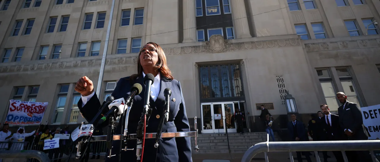 New York Attorney General Letitia James Appears In Federal Court Over Indictment For 2020 Mortgage