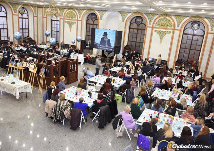 A recent opshernish (hair-cutting) cermony at the Chabad of Chernivitz synagogue. The city in Western Ukraine has been relatively peaceful compared to other parts of the war-ravaged nation.