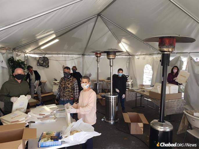 In addition to the shmurah matzah distribution Chabad of Olney will be hosting an outdoor Passover Seder. (Credit: Chabad of Olney)