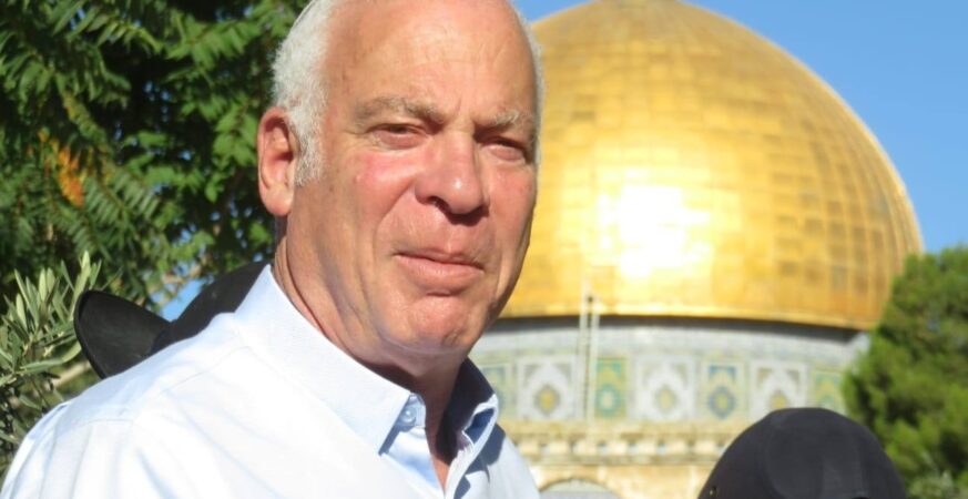 Uri Ariel on Temple Mount From his Facebook Page|Uri Ariel at Funeral of Soloman Tikka From his Facebook Page
