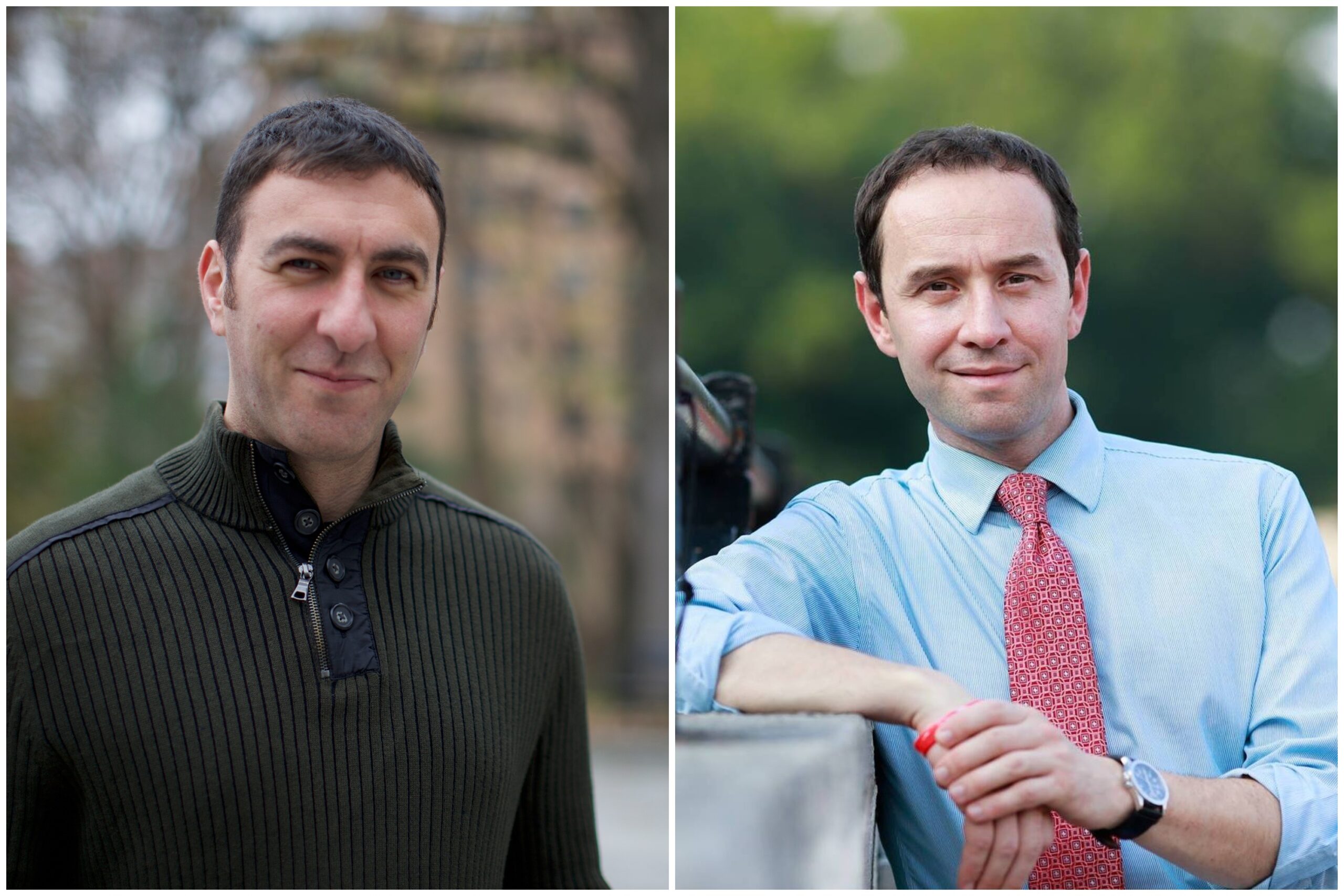 Bronx City Council candidates Eric Dinowitz, left, and Dan Padernacht.