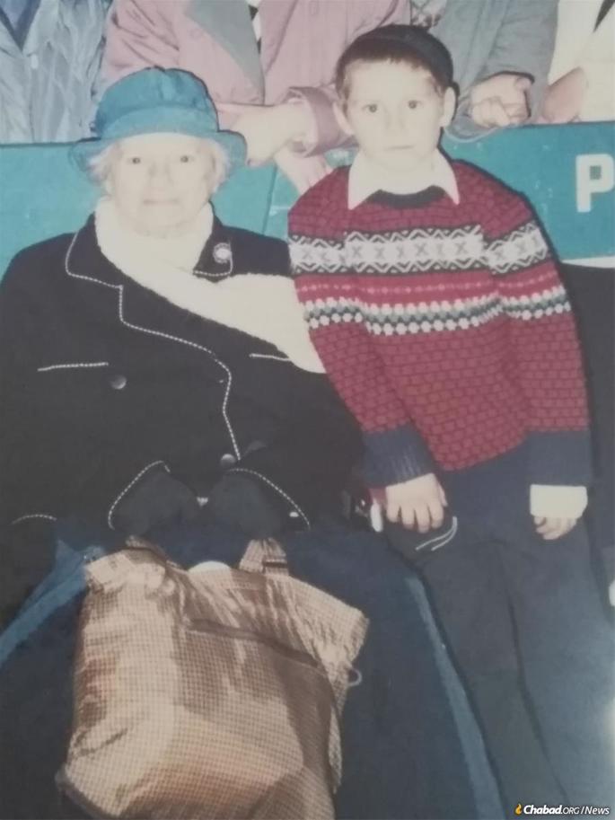 As a child in New York with his grandmother