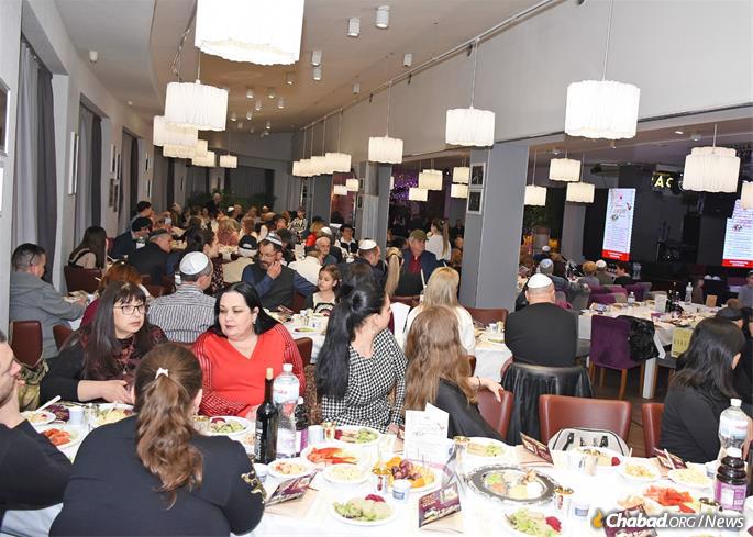 A pre-Passover program drew hundreds of people. Chabad of Chernovtzy is gearing to host more than 500 celebrants for Rosh Hashanah; the arrival of the Halperins couldn’t have been more timely.